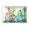 Seifenschale Glas - Pink Cactus - rechteckig 14,5 x 9,5 cm von MICHEL DESIGN WORKS