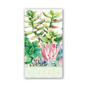 Servietten 11 x 20 cm 20er Pack - Pink Cactus - von MICHEL DESIGN WORKS