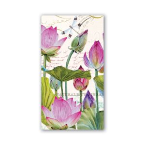Servietten 11 x 20 cm 20er Pack - Water Lilies - von MICHEL DESIGN WORKS
