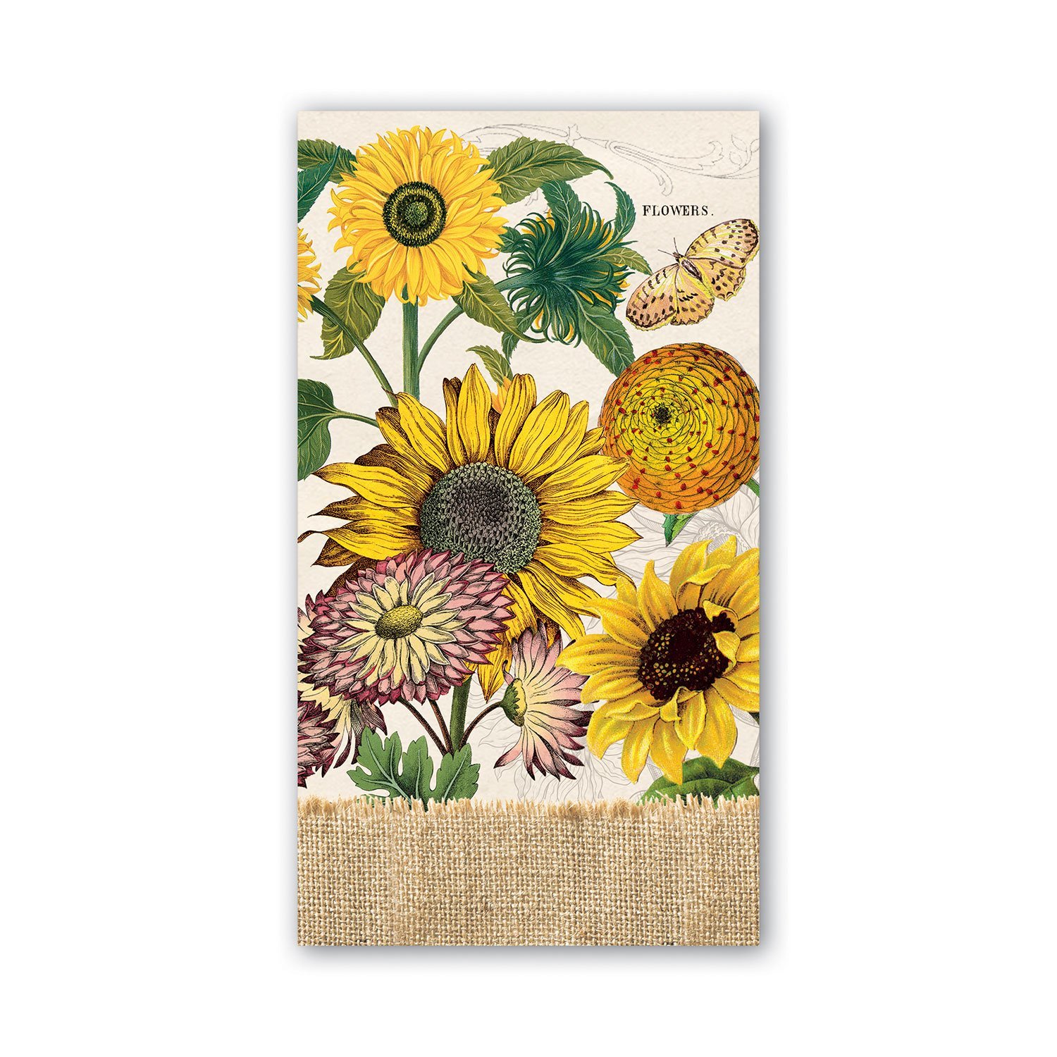 Servietten 11 x 20 cm 20er Pack - Sunflower - von MICHEL DESIGN WORKS